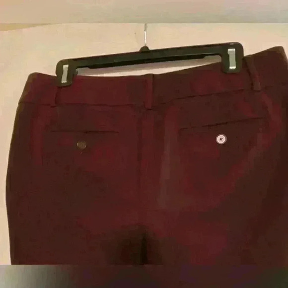 Ann Taylor Loft Marisa Trouser Burgundy size 8 - Picture 3 of 5